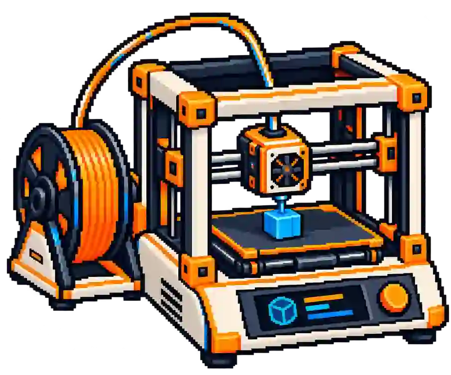 Pixel art 3D printer